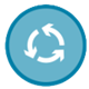 Sustainable Product Lifecycle (icon)